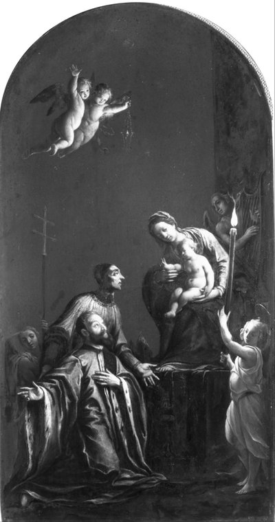 The Madonna with St. Lorenzo Giustiniani and a Venetian Nobleman by Pasquale Ottino